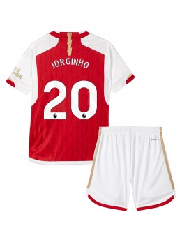 Arsenal Jorginho Frello #20 Heimtrikotsatz für Kinder 2023-24 Kurzarm (+ Kurze Hosen)